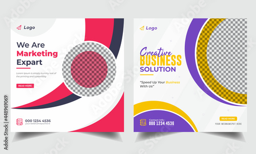 Corporate social media post design, Digital Business marketing social media banner design, Set of Business Promotional web banner, social media post, stories Ads, square flyer poster template design