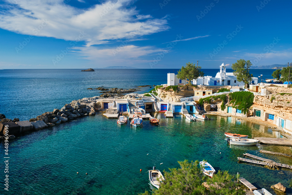 Mandrakia village in Milos island, Greece Mandrakia village in Milos island, Greece