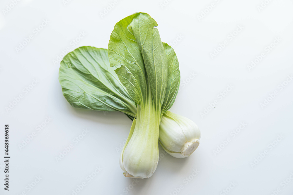 Bok choy (chinese cabbage) isolated on white