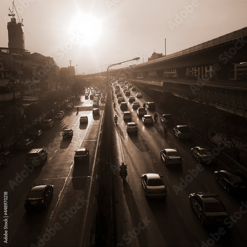 Photography Street at city in bangkok