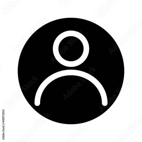 Person icon. User interface icon. Silhouette of man simple symbol. A glyph symbol in your web site design, logo, app, UI, webinar, video chat, ect