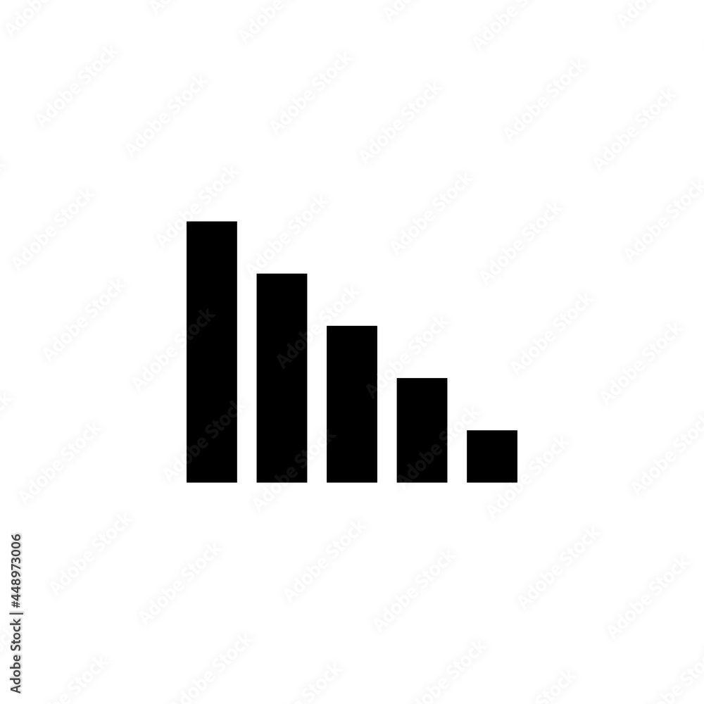 Growth progress graph vector. Business analysis chart vector illustration