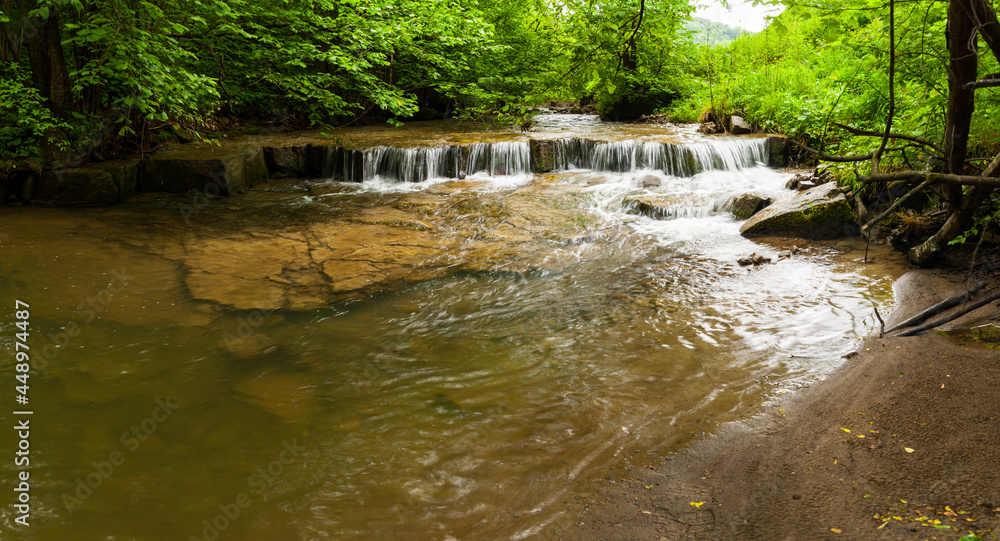 Waters of the Wołkowyjka stream, the Bieszczady Mountains Waters of the Wołkowyjka stream, the Bieszczady Mountains