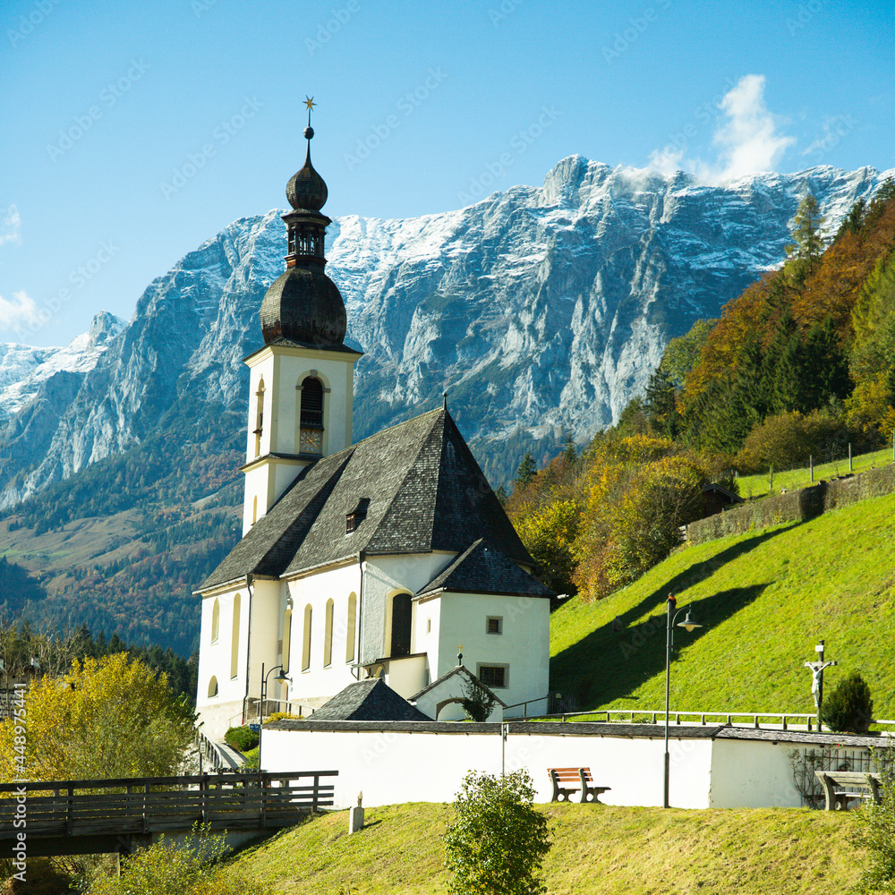 Church in Ramsau, Brechtesgaden, Bavaria
