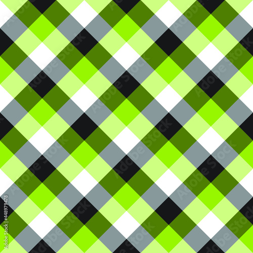 Wallpaper Mural Diagonal plaid pattern, bright fabric checkered print, colorful tartan wallpaper Torontodigital.ca
