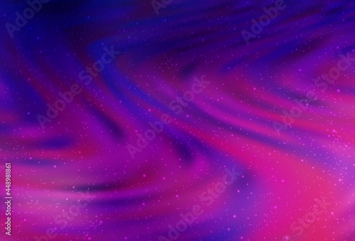 Dark Purple vector texture with milky way stars.