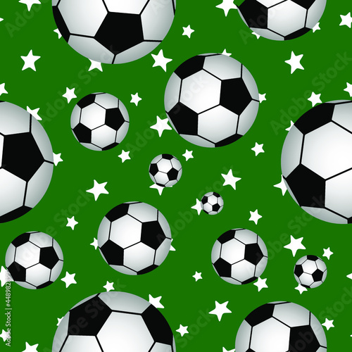 pattern with soccer balls.  © selim