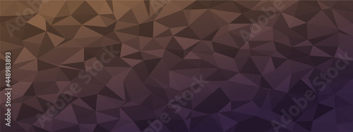 low poly abstract background. dark natural colors chaotic triangles of variable size and rotation. Minimalist layout for business card landing page wallpaper website brochure. Trendy vector eps10