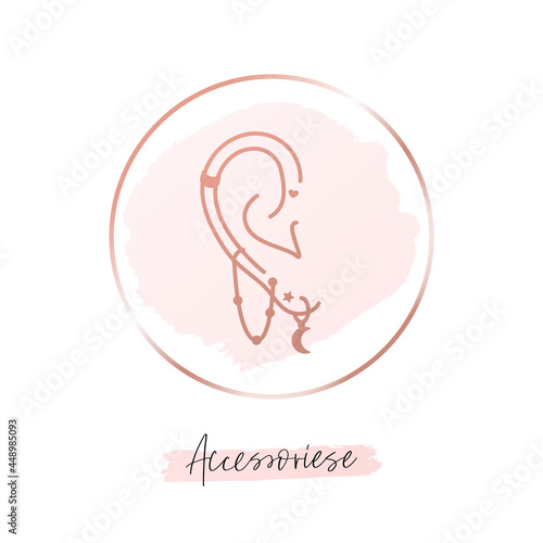 Jewelry, accessories beauty social media highlight cover