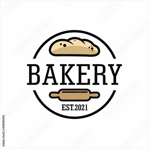Vintage Retro Bakery Logo Badges And Labels Stock Vector, bakery home use, bakery, food market, cafe, restaurant etc. Vector Illustration