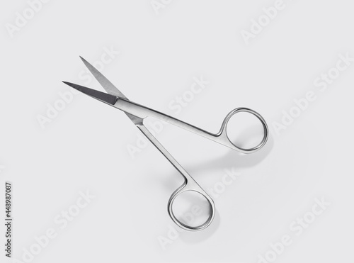 Surgical instrument on white background
