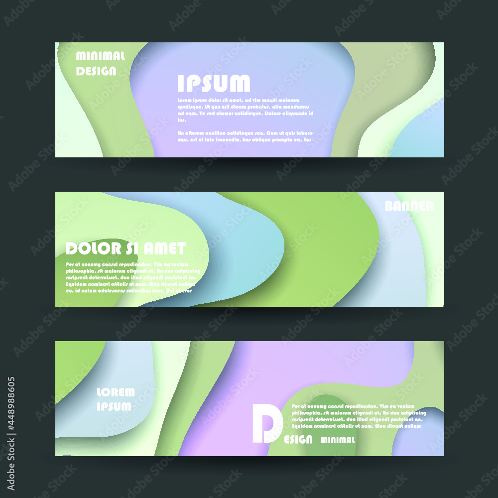 Fototapeta premium Vector banner design. Abstract geometric pattern background for brochure cover design. 