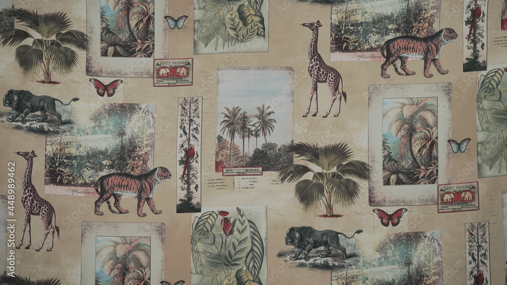 wild animal print on fabric Stock Photo | Adobe Stock