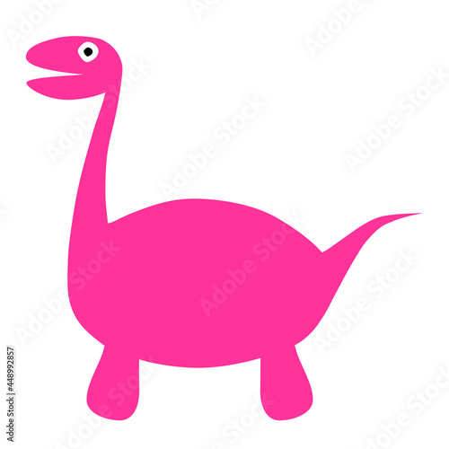 pink dinosaur illustration
