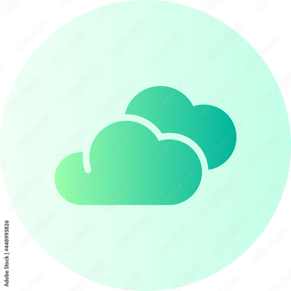 cloud flat gradient icon cloud flat gradient icon
