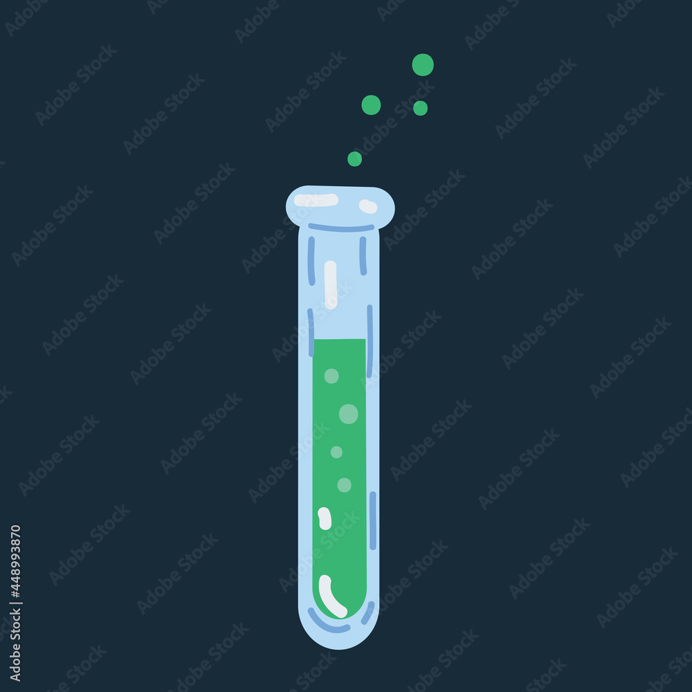 Vector illustration of Test tube over dark backround. Vector illustration of Test tube over dark backround.