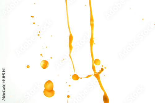 Close up of liquid on white background