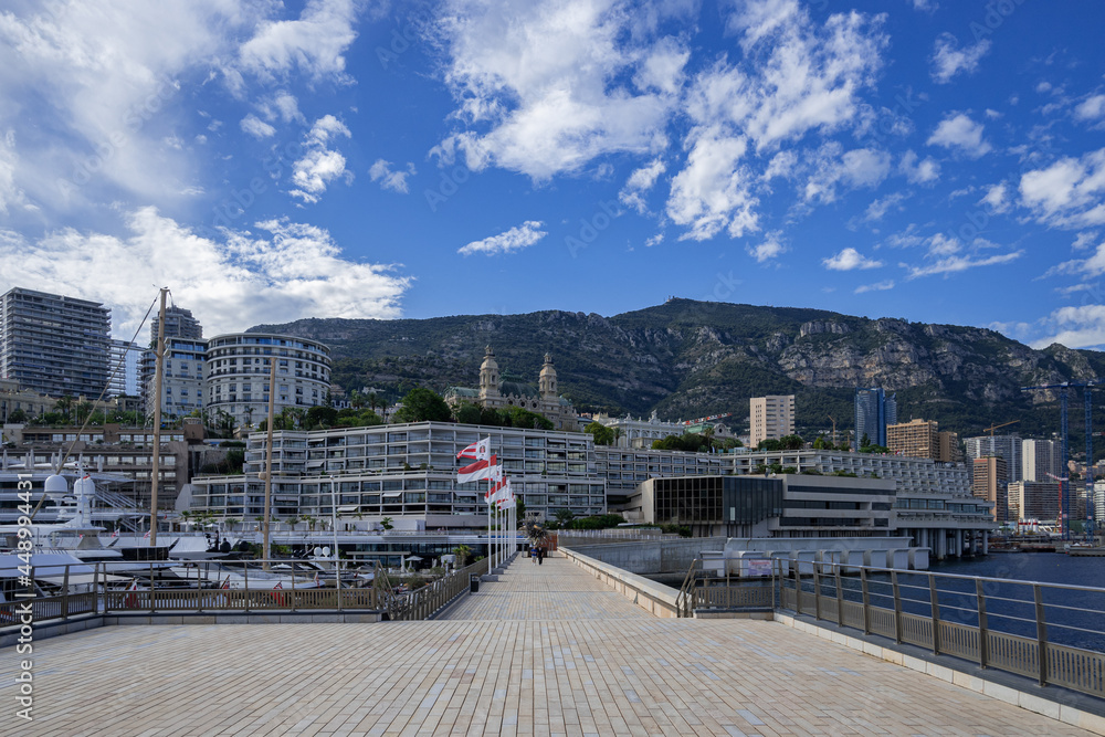 View of the Principality of Monaco and Montecarlo