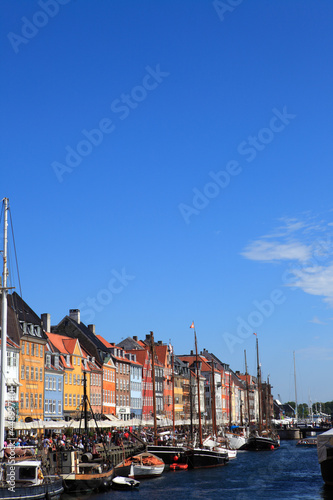 Canvas Print Nyhavn canal in Copenhagen, Denmark