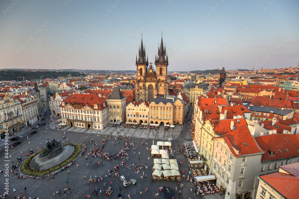 Fototapeta premium Church of Our Lady before Týn in the Old town (Stare Mesto), Prague, Czech Republic