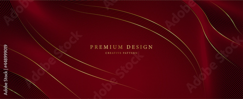 Premium background design with diagonal line pattern in maroon colour. Vector horizontal template for business banner, formal invitation, luxury voucher, prestigious gift certificate