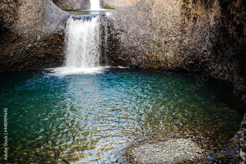 Radal siete tazas waterfall in Chile photo