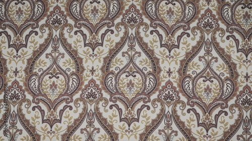 wallpaper with pattern on fabric