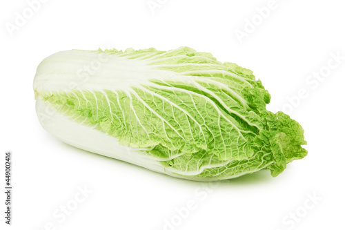 Chinese cabbage on white