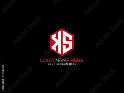 KS Letter Logo, creative ks logo sticker vector for business