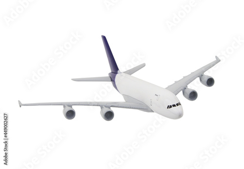 Airliner model isolated on white background.