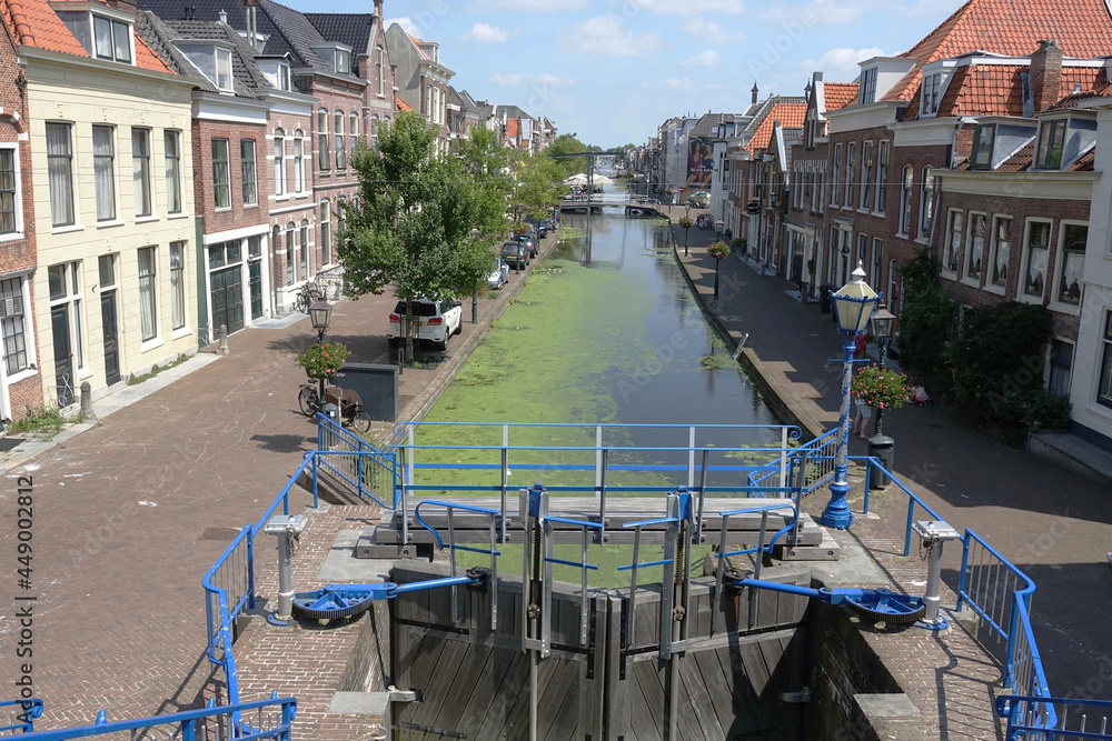 Netherlands. Canals of the historical center rog Maassluis