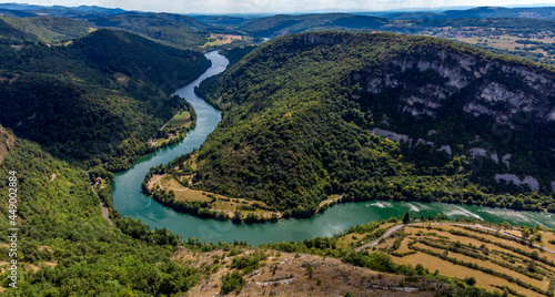 Wallpaper Mural Les gorges de l'Ain depuis le mont Balvay à Leyssard, Bugey, France Torontodigital.ca