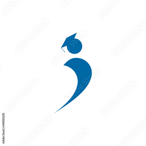 Bachelor icon logo design template