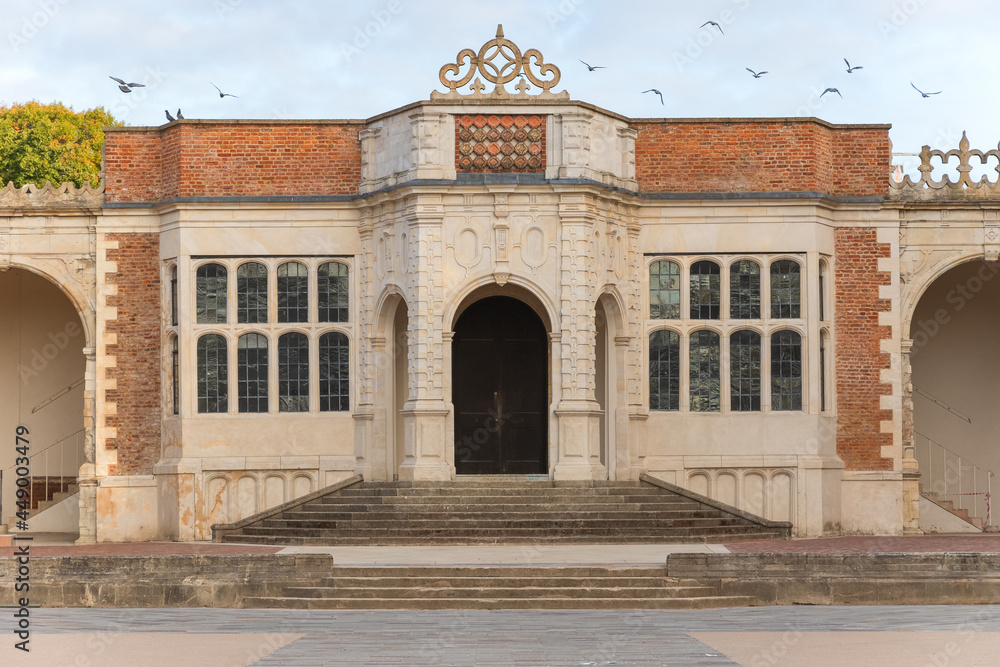 Obraz premium Holland House, originally known as Cope Castle, was an early Jacobean country house in Kensington, London, situated in a country estate that is now Holland Park