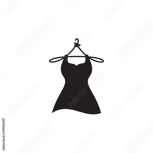 Clothes hanger logo design for fashion