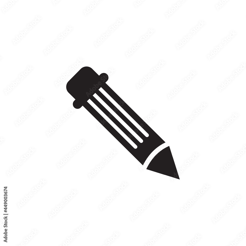 Pencil icon logo design template Pencil icon logo design template
