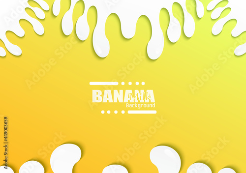 banana milk background template fit for your cake shop milk juice shop and packaging product.
