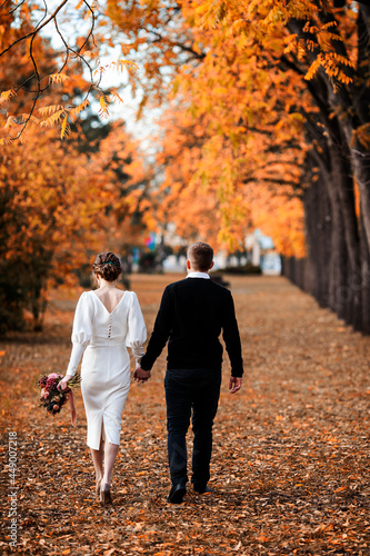 couple walking in the park