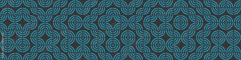 Naklejka premium Abstract Geometric Pattern generative computational art illustration