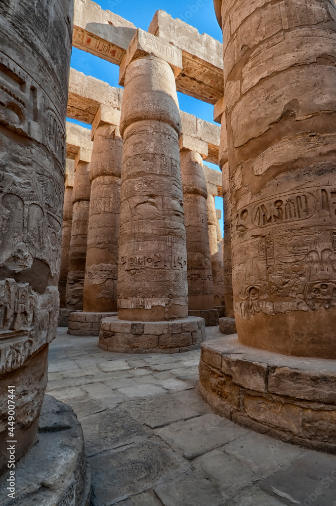 Hypostylenhalle Karnak Tempel Ägypten Hypostylenhalle Karnak Tempel Ägypten
