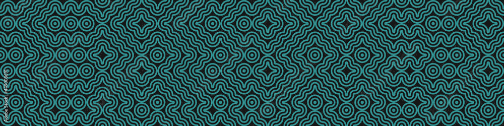 Abstract Geometric Pattern generative computational art illustration