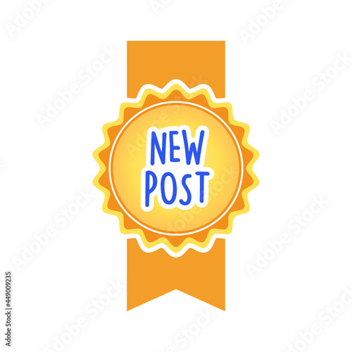 Illustration of new post button