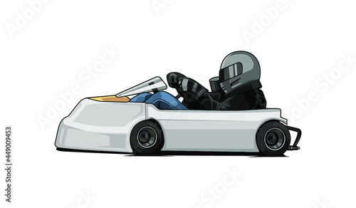 go kart illustration
