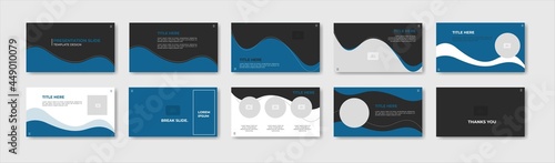 Business presentation template design. Minimalis, modern and keynote vector illustration	