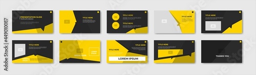 Business presentation template design. Minimalis, modern and keynote vector illustration	
