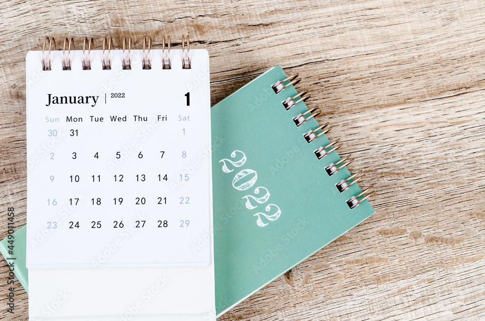 January calendar 2022. Stock Photo | Adobe Stock