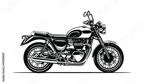 motorcycle sport bike silhouette