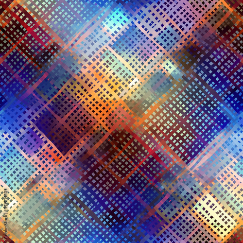 Imitation of a texture of rough canvas. Seamless pattern.