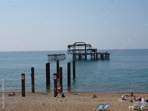 West pier, Brighton beach, England