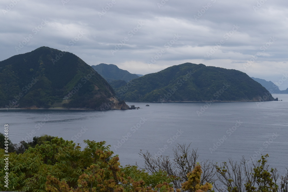 Fototapeta premium 山と湖